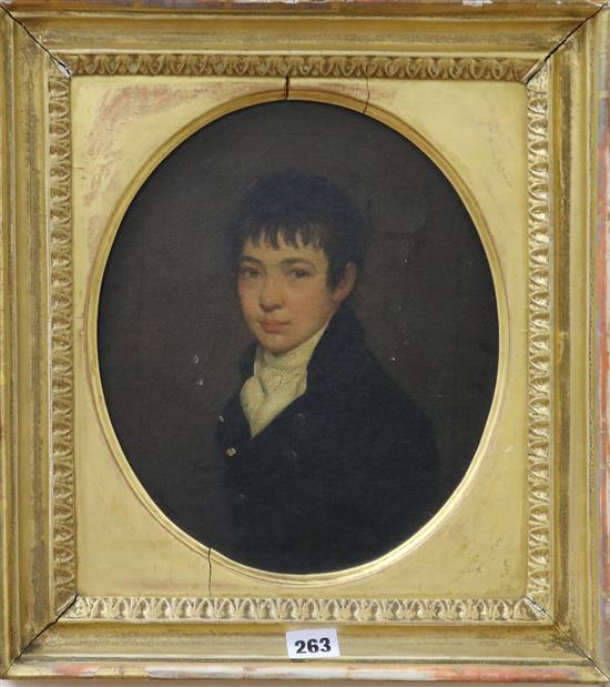 Oil of William Muir as a boy, 30 x 27 cms